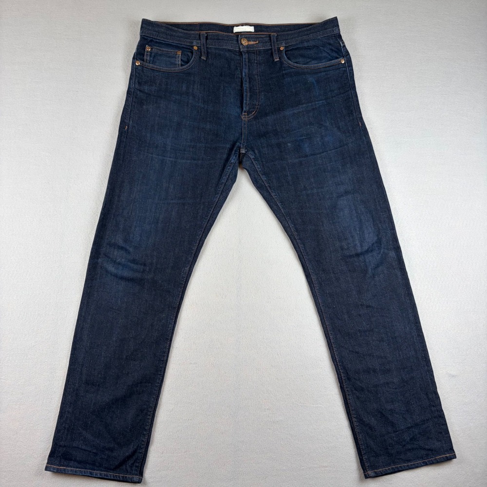The Unbranded Brand Mens 36x30 UB222 11oz Tapered Stretch Selvedge Indigo Jeans